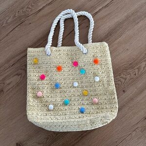 Cat & Jack Straw Tote Bag